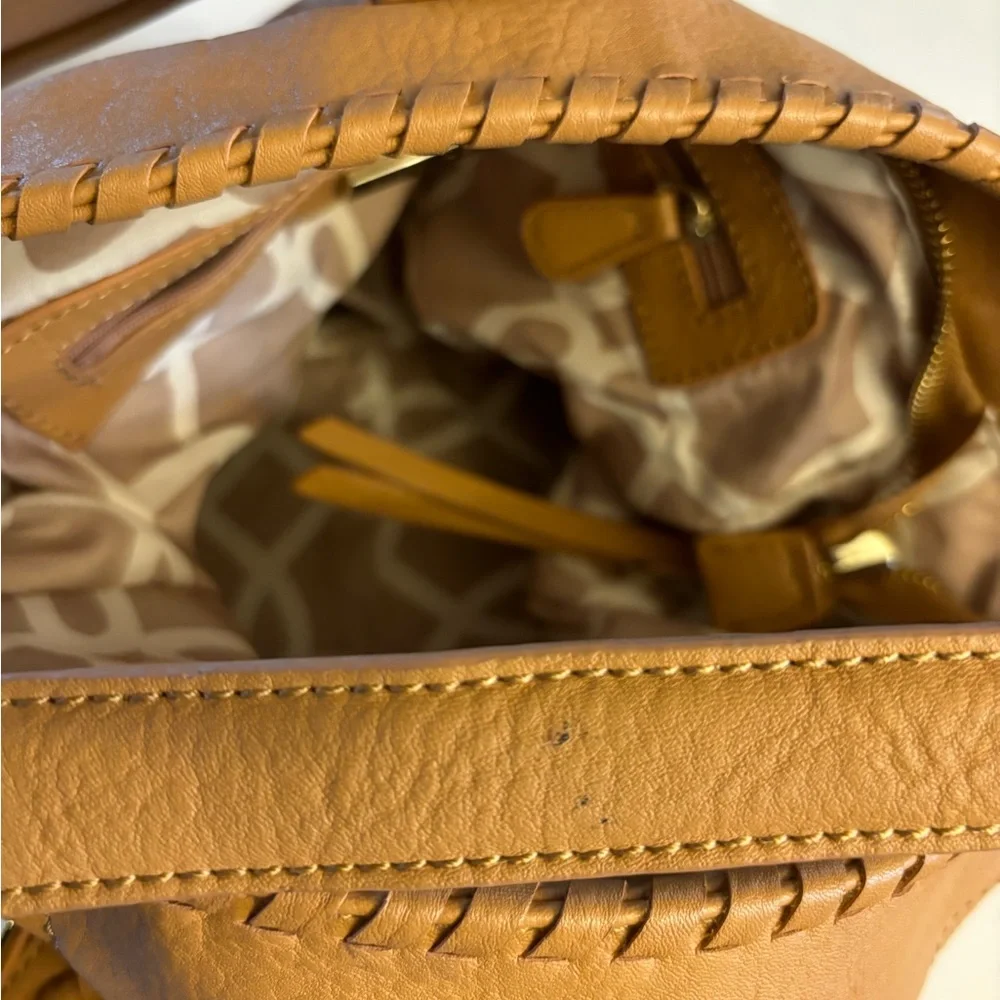 Big Buddha Camel Color Soft Leather Like Shoulder/Satchel